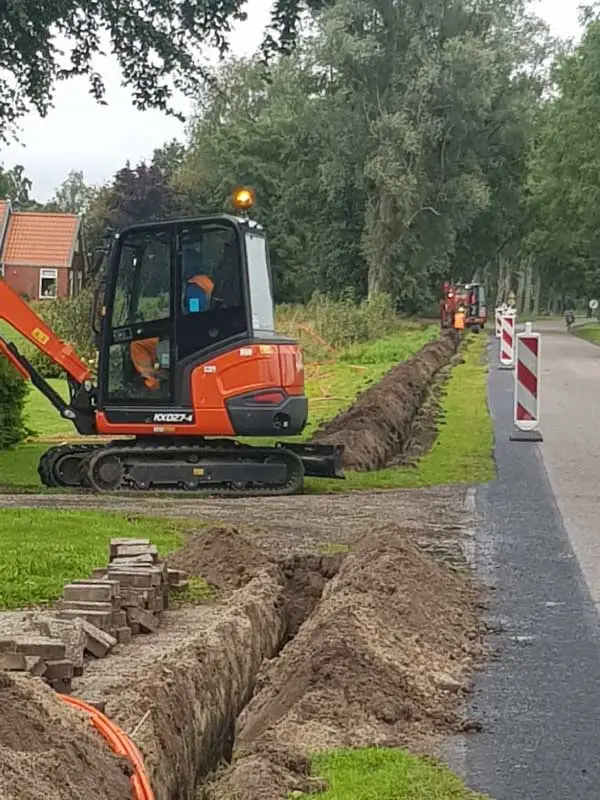 Glasvezel aanleg door Aktief Team